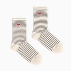 Носки женские, цвет кремовый, размер 23-25 - фото 64167132