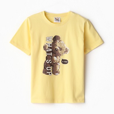 Футболка детская Ohana kids, жёлтая, рост 140 см