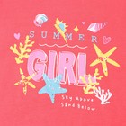 Футболка для девочки, цвет красный/summer, рост 134см - фото 24386213