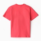 Футболка для девочки, цвет красный/summer, рост 134см - фото 24386215