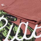 Футболка для мальчика, цвет тёмно-коралловый/динозавр, рост 110 см - фото 24457206