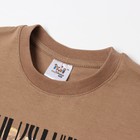 Футболка для девочки, цвет коричневый/мишка, рост 128см - фото 25305522