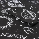 Футболка для мальчика, цвет чёрный/ко смос, рост 134 см 9758741