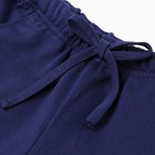 Шорты для девочки, цвет тёмно-синий/BORN, рост 134-140 см - фото 22367149