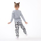 Пижама для девочки, цвет серый, рост 98 см - Фото 6