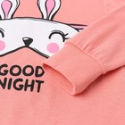 Пижама для девочки (лонгслив/штанишки), цвет розовый/заяц, рост 128 см - Фото 8