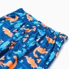 Пижама для мальчика (лонгслив/штанишки), цвет синий/дракон, рост 116 см - фото 26105772