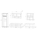 Гостиная «Айвори», 2706×519×1850 мм, цвет графит/белый - Фото 2