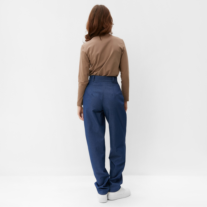Брюки женские джинсовые  MINAKU цвет темно-синий, р-р 42