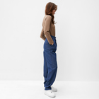 Брюки женские джинсовые  MINAKU цвет темно-синий, р-р 46 - Фото 3