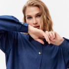 Рубашка женская MINAKU: MINAKU: Jeans Collection цвет цвет синий, р-р 42 - Фото 4