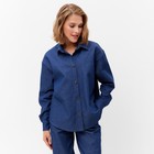 Рубашка женская MINAKU: Jeans Collection, размер 46, синий - Фото 7
