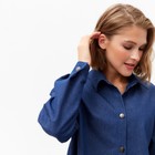 Рубашка женская MINAKU: Jeans Collection, размер 46, синий - Фото 8
