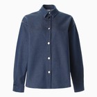 Рубашка женская MINAKU: Jeans Collection, размер 46, синий - Фото 9