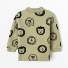 Кофточка детская, цвет олива/лев, рост 62 см - фото 42764276