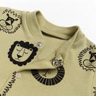 Кофточка детская, цвет олива/лев, рост 62 см - фото 42764277