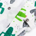 Комплект детский (распашонка, ползунки), цвет белый/кактусы, рост 68 см 9704245