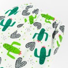 Ползунки детские, цвет белый/кактусы, рост 62 см - фото 24580511