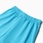 Комплект (футболка, шорты) для девочки, цвет белый/бирюзовый, рост 104-110 см (4 года) - фото 24701790