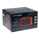 Мини-печь OPTIMA OF-36BL, 1300 Вт, 36 л, таймер, 2 противня, чёрная - фото 51341322 Мини-печь OPTIMA OF-36BL, 1300 Вт, 36 л, таймер, 2 противня, чёрная - фото 51341322