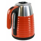 Чайник электрический WILLMARK WEK-1738PST, металл, 1.7 л, 2200 Вт, оранжевый - Фото 2