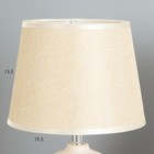 Настольная лампа "Иллирия" Е14 40Вт бежевый 20х20х33 см RISALUX - Фото 3