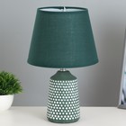 Настольная лампа "Илиана" Е14 40Вт зеленый 20х20х31см RISALUX - фото 319614950