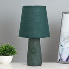 Настольная лампа "Пино" Е14 40Вт зеленый 18х18х35см - фото 3071042