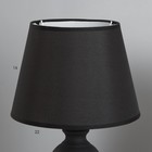 Настольная лампа "Корнелия" Е14 40Вт черный 22х22х35см RISALUX - Фото 3