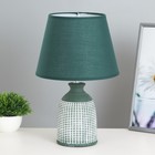 Настольная лампа "Корнелия" Е14 40Вт зеленый 22х22х35см RISALUX - фото 319614993