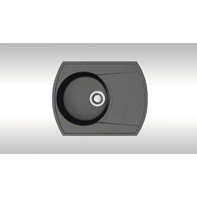 

Мойка кухонная из камня ZETT lab. 25/Q4, 640х490х200 мм, матовая, врезная, черная