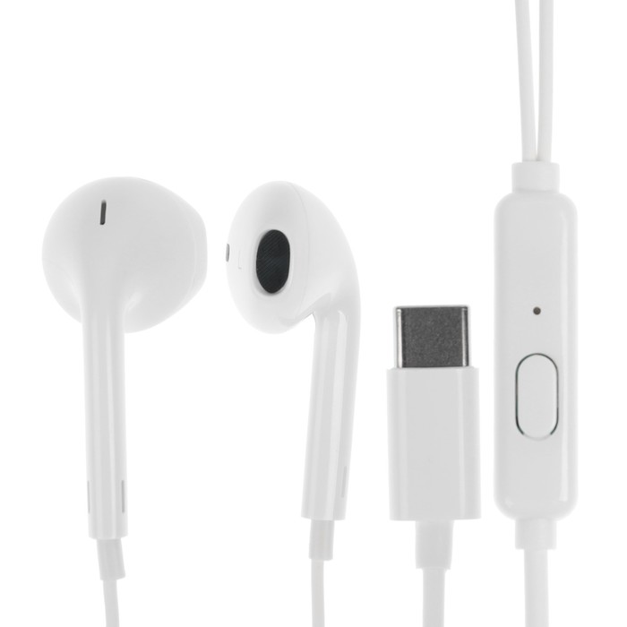 Наушники Exployd EX-HP-1464 вкладыши микрофон проводные 108 дБ 12 м Type-C белые 27300₽