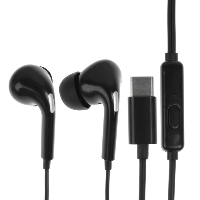Наушники Exployd EX-HP-1468 вакуумные микрофон проводные 108 дБ 12 м Type-C черные 26900₽