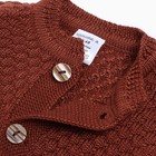 Комбинезон вязаный Крошка Я, р.74-80, кофейный - фото 51759168