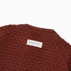 Комбинезон вязаный Крошка Я, р.80-86, кофейный - фото 50978172