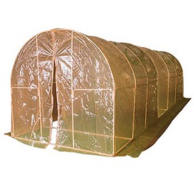 

Теплица, 5,1 × 2,1 × 2 м, металл, профиль 14 × 14 мм, чехол из плёнки