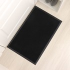 Коврик придверный влаговпитывающий Tuff, 80×50 см, цвет черный - фото 8145283