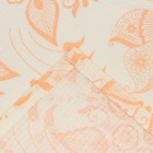 Полотенце 35х60см Бабочки, персиковый, вафля, 120 гр/м2, хлопок 100% - фото 24292082