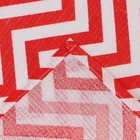 Полотенце 35х60см Зигзаг, красный, вафля, 120 гр/м2, хлопок 100% 9709737