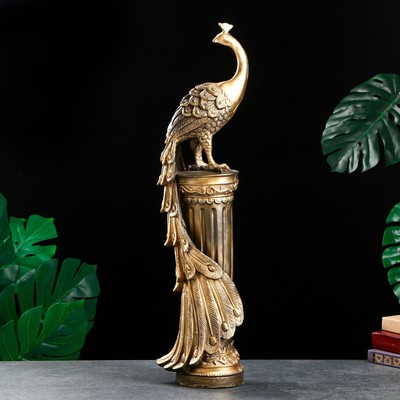 Колонна декоративная «Жар-птица», под чёрное золото, 67×16×17 см