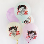 Шар латексный 12" «С ДР! Куколка», набор 25 шт., МИКС - фото 24200728