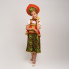 Русский костюм для девочки «Рябинушка с отлетной кокеткой», р. 38, рост 146 см - Фото 2