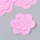 Заготовка из фоамирана "Цветок завиток"  10х9,5 см  набор 5 шт. розовый яркий - Фото 2