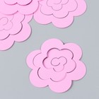 Заготовка из фоамирана "Цветок завиток"  10х9,5 см  набор 5 шт. розовый яркий - Фото 3