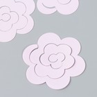 Заготовка из фоамирана "Цветок завиток" 10х9,5 см  набор 5 шт. нежно-розовый - Фото 2