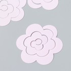 Заготовка из фоамирана "Цветок завиток" 10х9,5 см  набор 5 шт. нежно-розовый - фото 6987731
