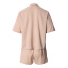 Пижама женская (рубашка и шорты) KAFTAN Silk, р.48-50, бежевый - Фото 11