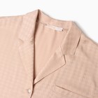 Пижама женская (рубашка и шорты) KAFTAN Silk, р.48-50, бежевый - Фото 8
