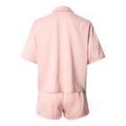 Пижама женская (рубашка и шорты) KAFTAN Silk, р.44-46, розовый - Фото 11