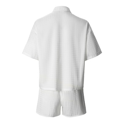 Пижама женская (рубашка, шорты) KAFTAN Silk, размер 44-46, белая